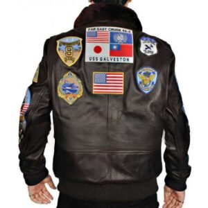 Top Gun Tom Cruise Leather Brown Jacket