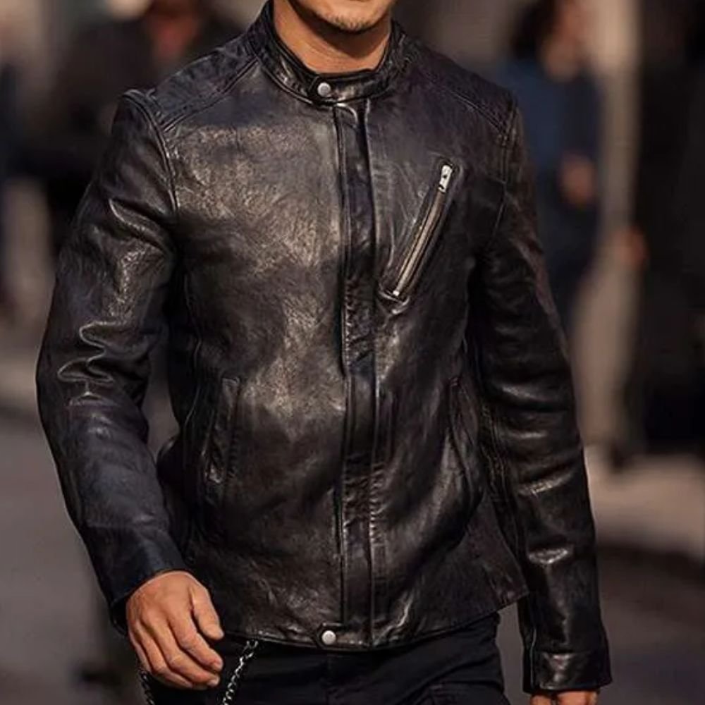 Westworld S04 Daniel Wu Black Leather Jacket