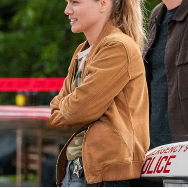 Chicago Pd Hailey Upton Suede Leather Jacket
