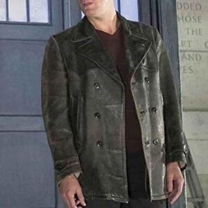 Doctor Who Christopher Eccleston Black Leather Jacket