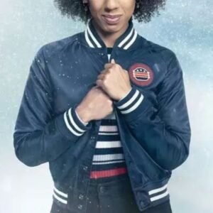 Doctor Who Pearl Mackie Blue Satin Jacket