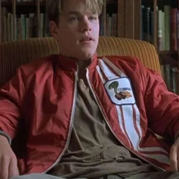 Good Will Hunting Matt Damon Red Cotton Jacket