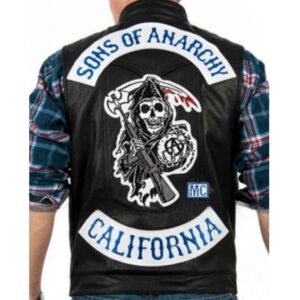 Sons of Anarchy Charlie Hunnam Leather Vest